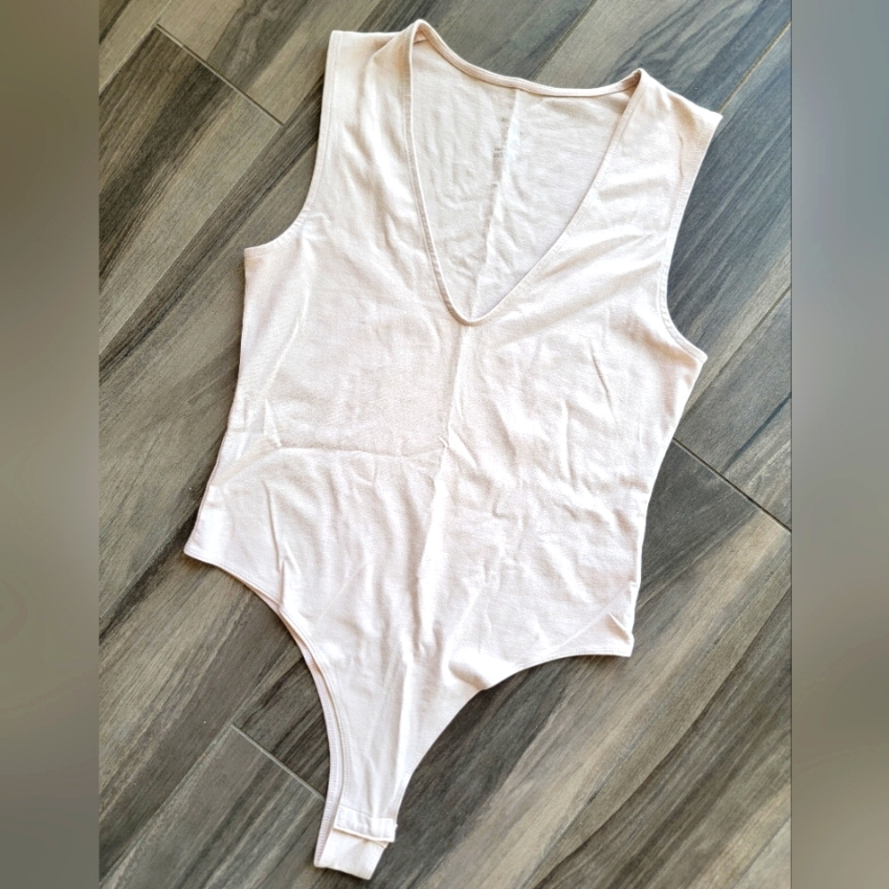 A New Day Cream Sleeveless Bodysuit
